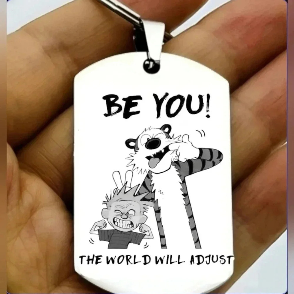 Calvin hobbes hot inspiration kids favorite Keychain